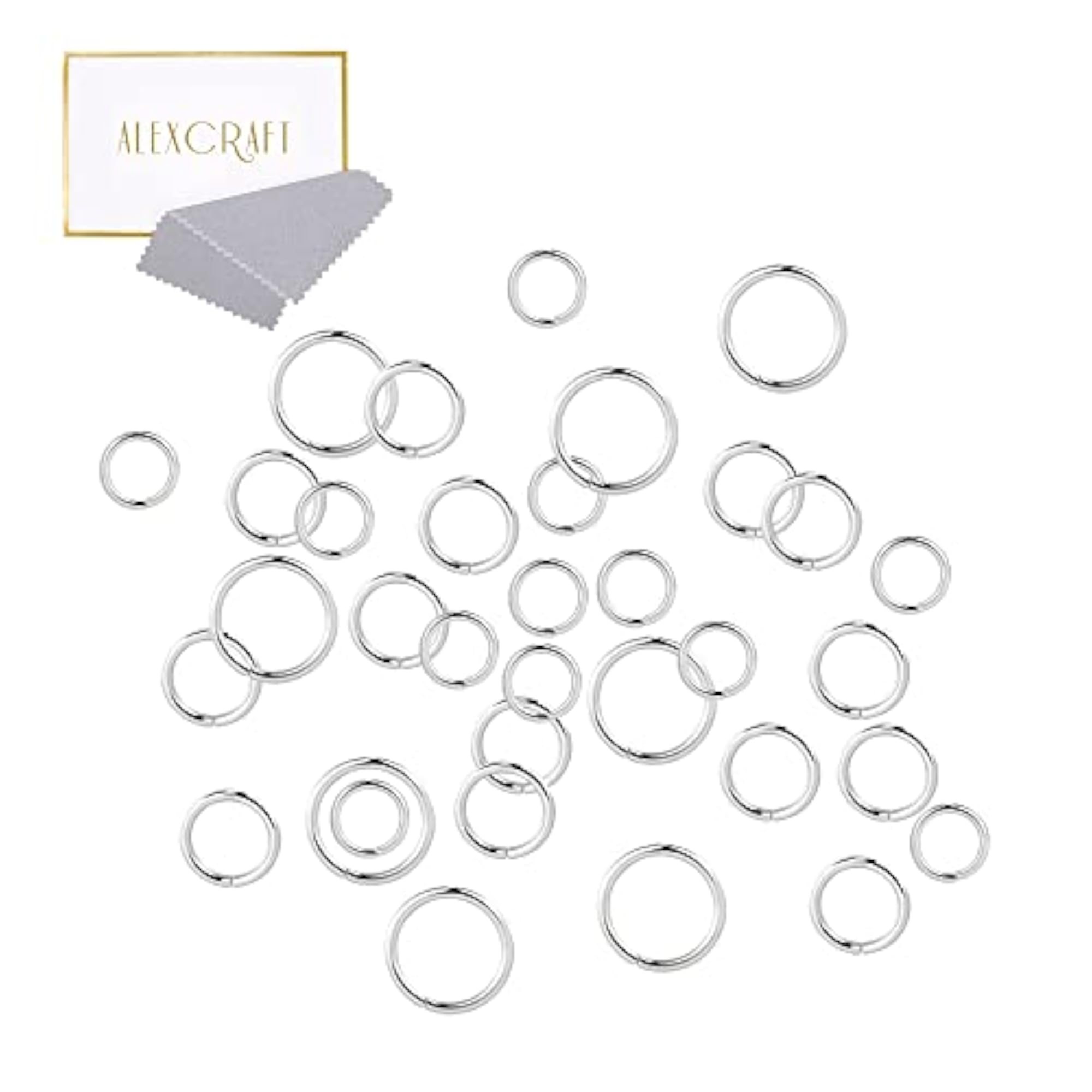 1000 Pieces 14k Gold Strong Open Jump Rings Bulk